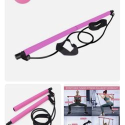 Pilates Bar Kit With Resistance Bands 