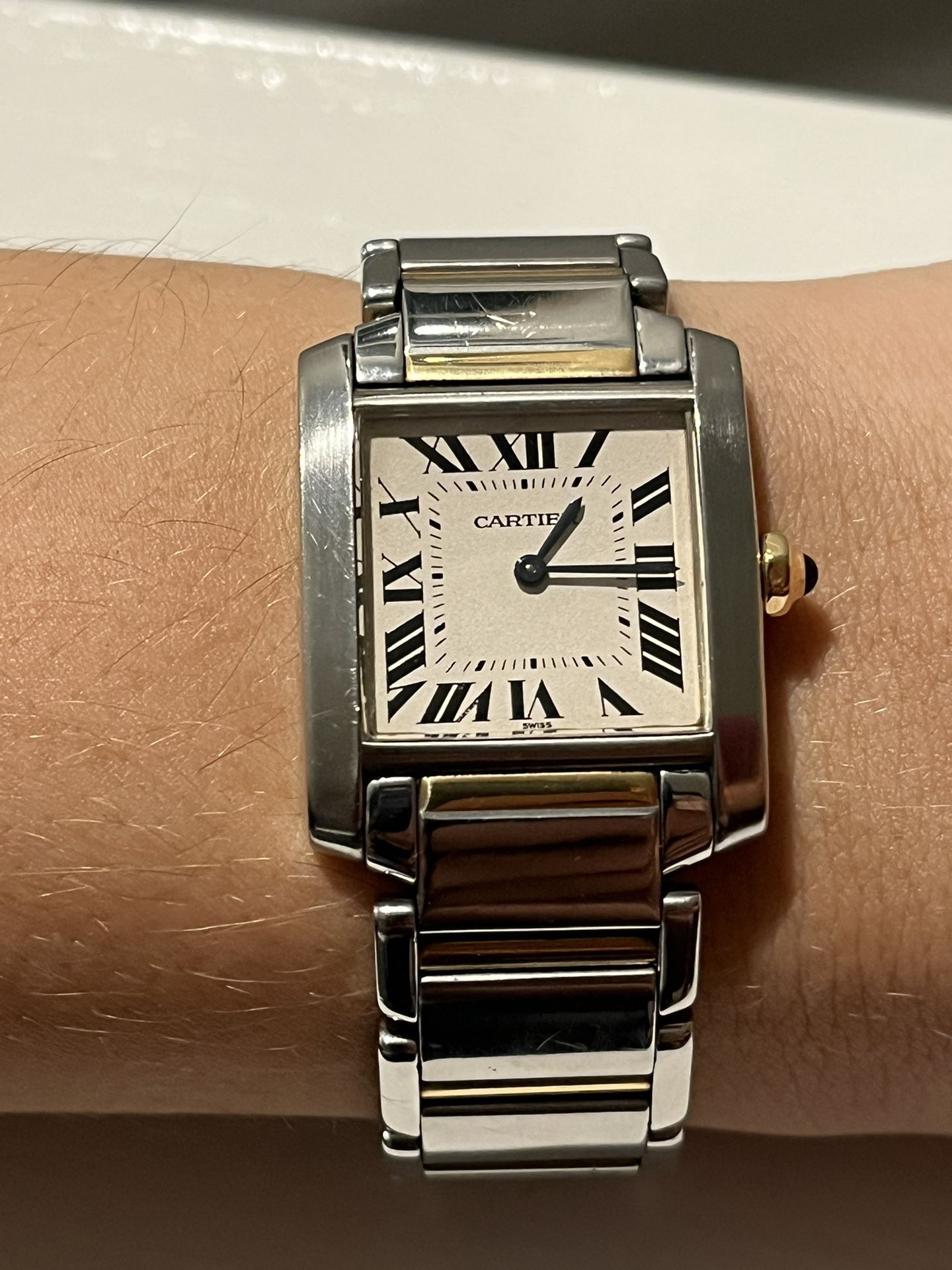 Cartier 2301 SS and 18k Gold watch