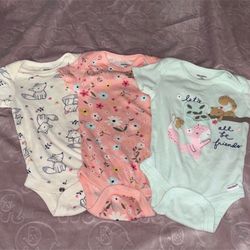Gerber 3 Piece Baby Bodysuit 