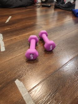 3 Pound Dumbbell weights