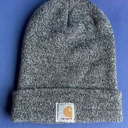 Carhartt Grey Men's Acrylic Hat Beanie Good Pre-Owned Condition