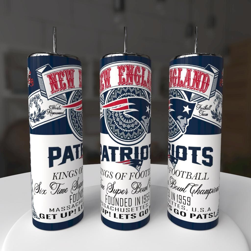 New England Patriots Football Tumbler
