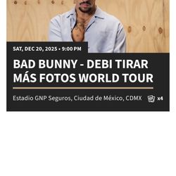 BAD BUNNY - DEBI TIRAR MAS FOTOS WORLD TOUR 