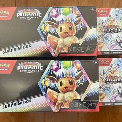 Pokémon Prismatic Evolutions Surprise Box and Booster Bundle