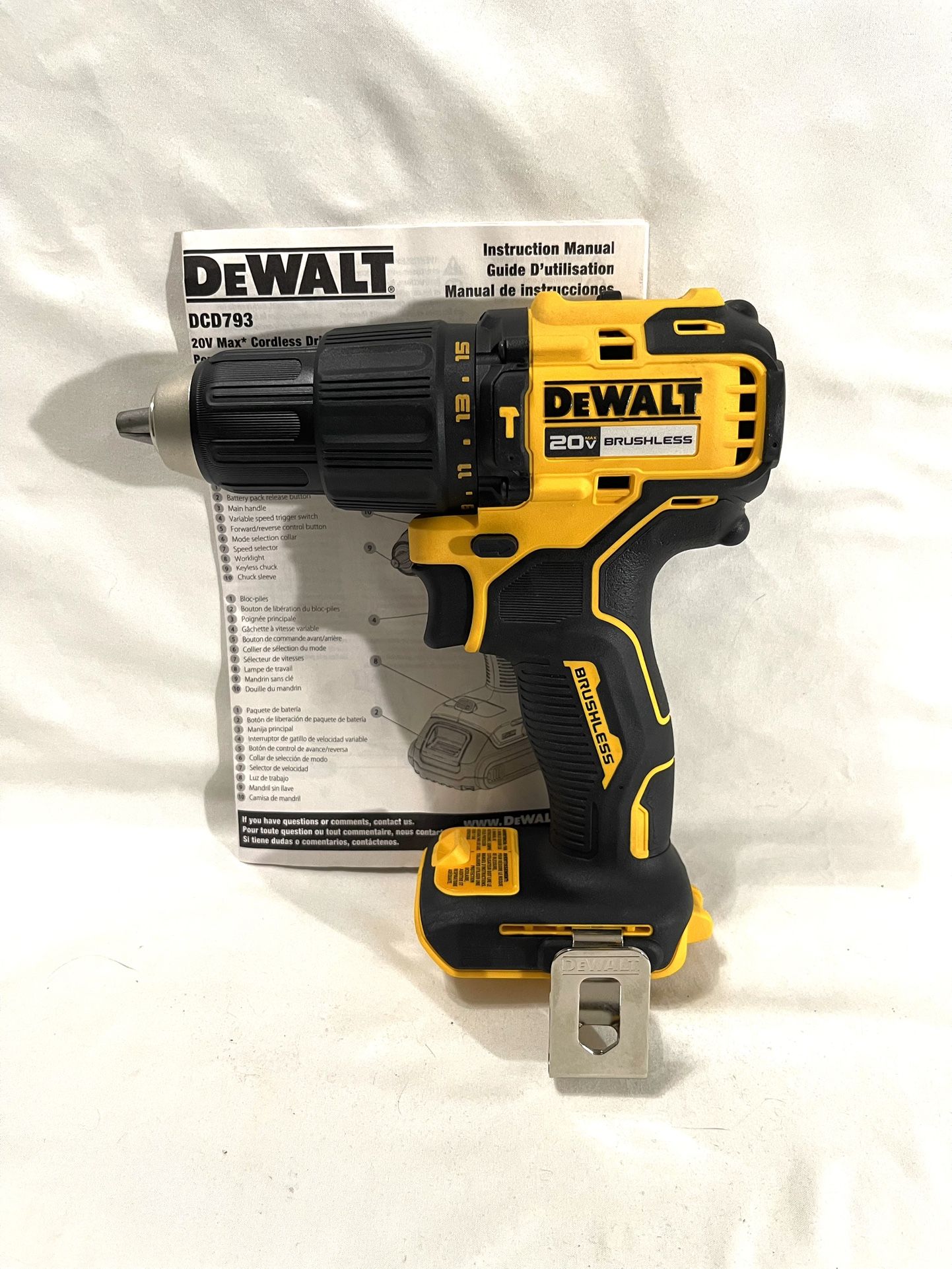 Brand New Dewalt 20 V Brushless Hammer Drill.