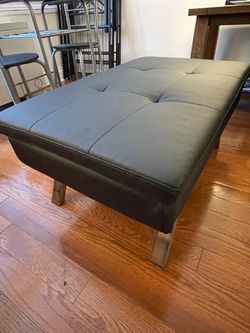 Black Ottoman / Coffee Table — Excellent Condition
