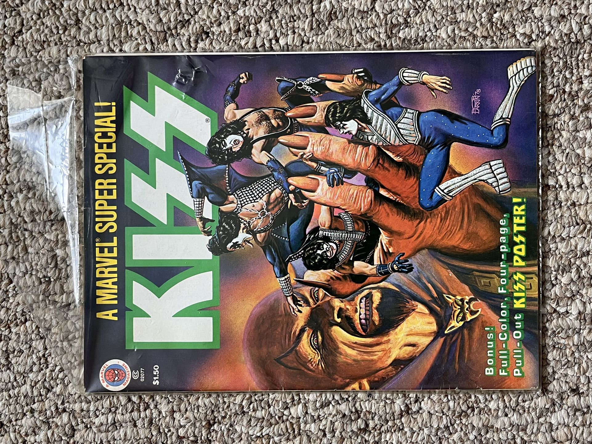 Kiss Original Comic From 1970s