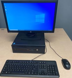 HP 600G1 INTEL Quad i5 4GB 500GB WIFI 22" LCD Windows 10 pro Desktop