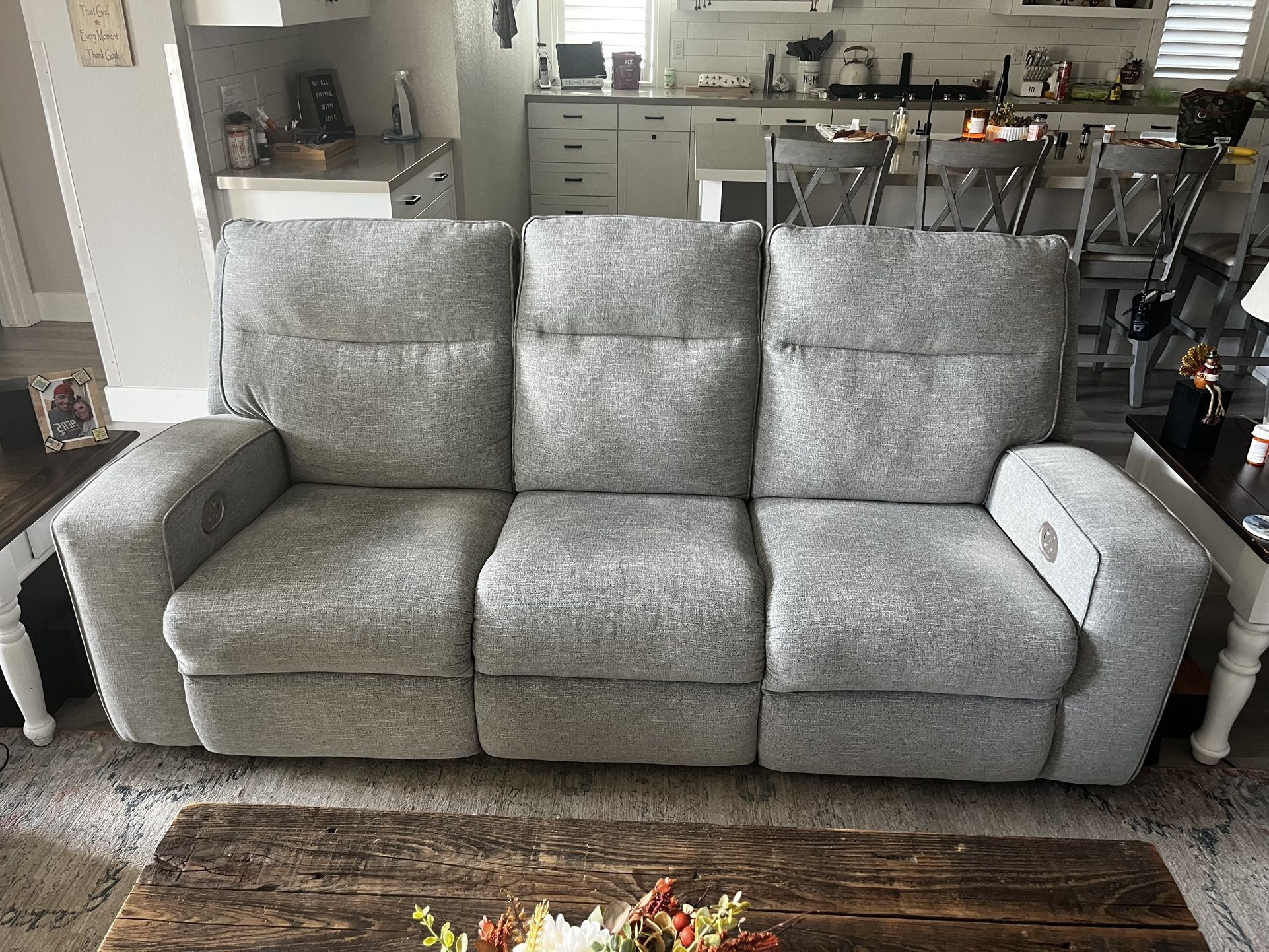 Electric Reclining Couch Set
