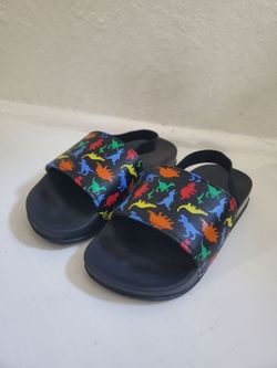 New toddler Dinosaur slides size 9