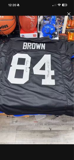 Raiders Antonio Brown autographed jersey