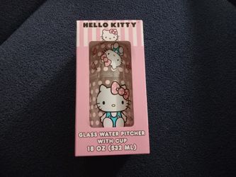 Hello Kitty Glass Water Pitcher