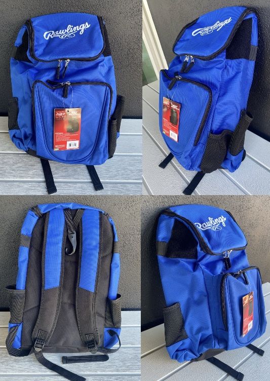 NEW Rawlings Baseball/Softball Bat Backpack (Holds 2 Bats w/ Fence Clip) - $25