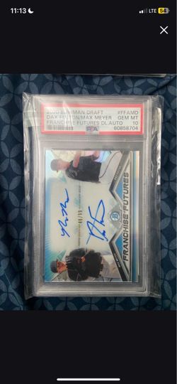 Dax Fulton max Meyer psa 10 dual autograph signed 48/99 marlins