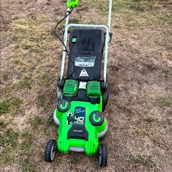 Twin Force Greenworks Lawn Mower