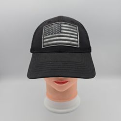 Runs Deep USA American Flag Patch Adjustable Snapback Hat