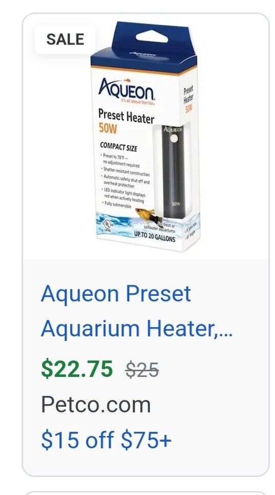 Fish Aquarium Heaters