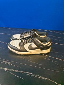 Boys/Women's Black & White Low Top Sneakers (Size 7 5 boys)