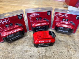 Craftsman V20 6.0Ah Lithium Ion Batteries (4)