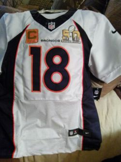 Patton manning brand new never worn Super Bowl 50 with c patch Jersey