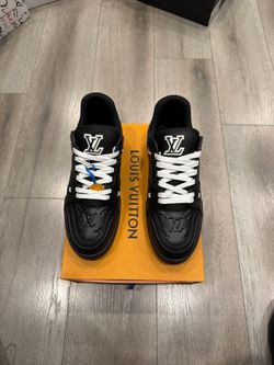Black with white laces LV