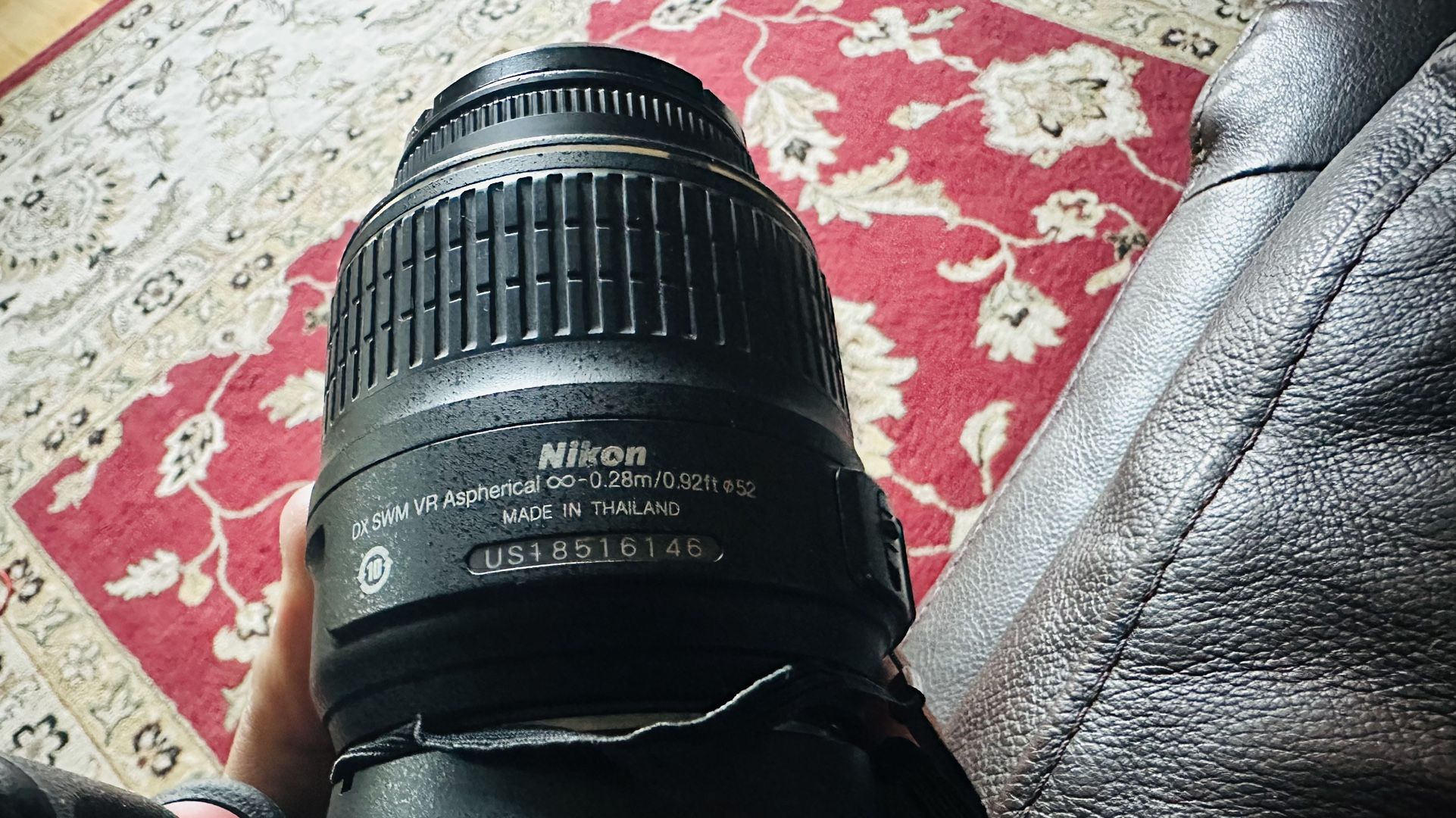nikon d3100 dslr with 18-55mm lens, carry bag, battery, charger 64gb sd card
