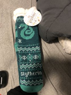 Slytherin Harry Potter socks one size fits all brand with tags still! Thumbnail