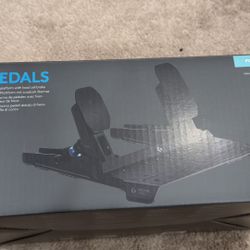 Logitech G RS Pedals - Sim Racing Pedals with 75 kg Load Cell Brake, Adjustable Pedal Positions, Modular Design, Robust Extendable Steel Frame