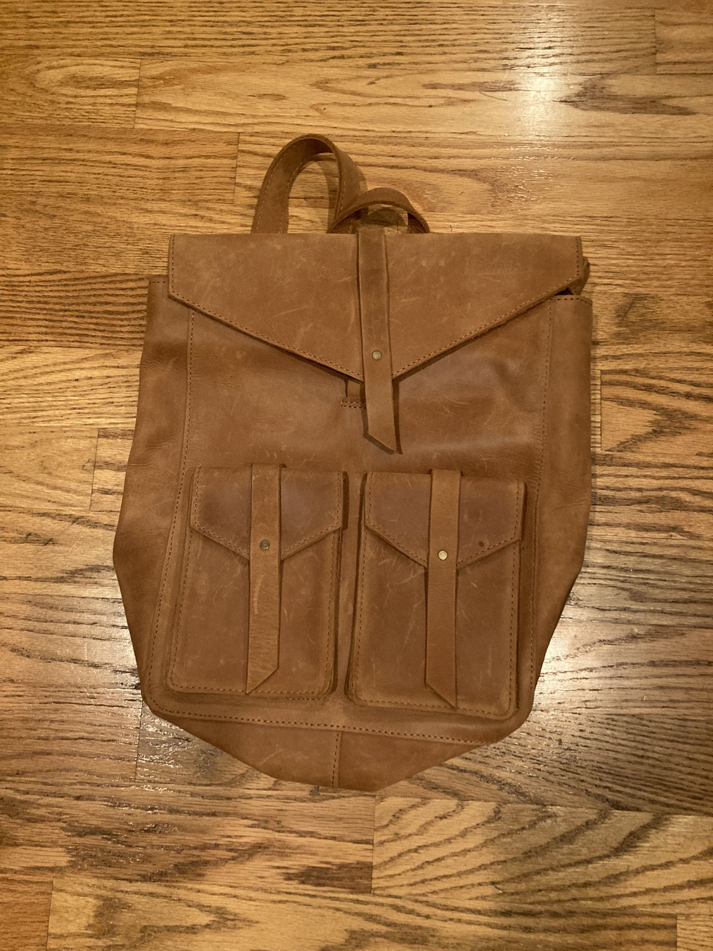 Leather Back Pack -Brand New