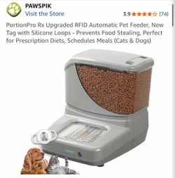 PortionPro Rx Upgraded RFID Automatic Pet Feeder