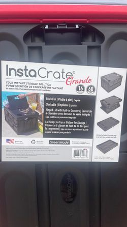 Foldable bin! Storage, transporting