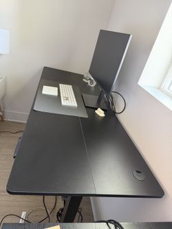 FEZIBO 63" Electric Standing Desk with Drawer - Black