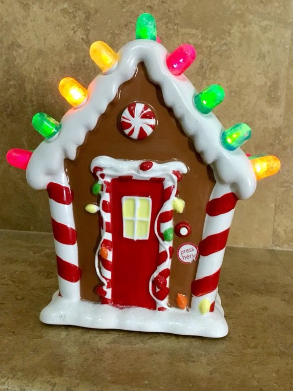 Musical Christmas hallmark gingerbread house