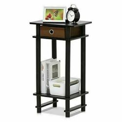 Turn-N-Tube End Table, 1-Pack, Espresso     