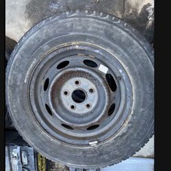 1 X 215/70r15 5x4.5 5x114.3 Stock Tacoma Civic Camry Crv rim Wheel Tire!!