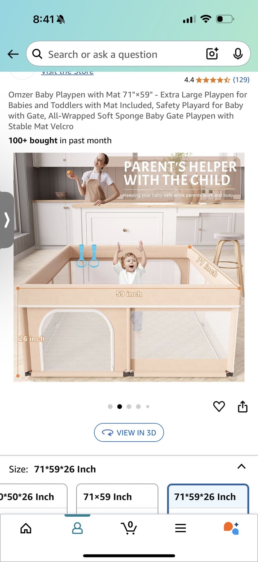 Playpen Brown For Baby