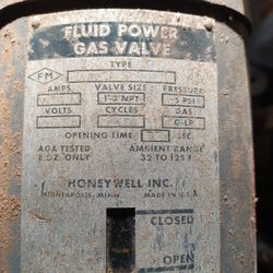 Honeywell Gas Valve Large