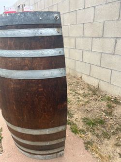 Wine barrel cut 1/2  lengthways