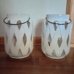 Ceramic Lanterns: Set of (2) Better Homes And Gardens 