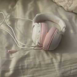 Pink headset