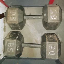 85 LB Dumbbells 