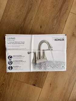 New Kahler Lilyfield 4” Centerset Bathroom Faucet R78046-4D-BN