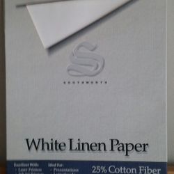 Southworth White Linen Paper 