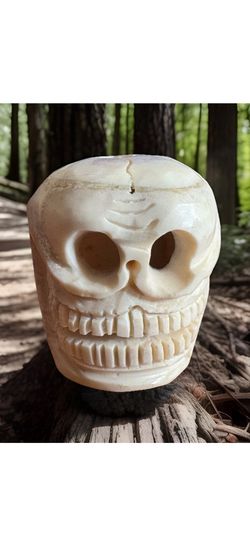 Stunning hand carved Large Yak bone Skull Bead for meditation,decor and pendant etc 2”inch tall & 49grams