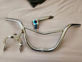 Vintage 80's Bmx Parts SR Stem HL Handlebars and MX Brakes