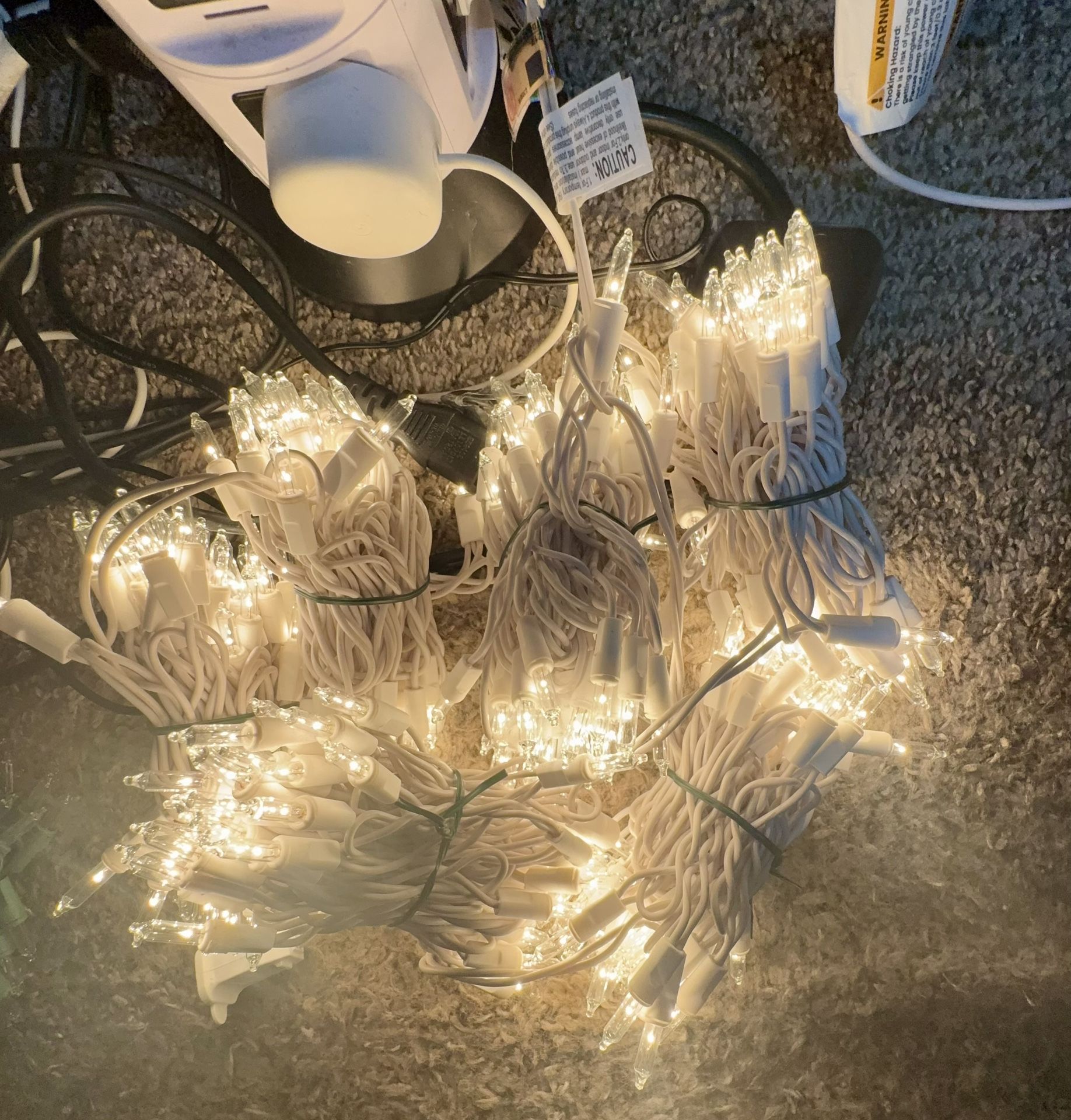 Holiday Time 150 Multi Color Mini Lights 16 Function Open Box Tested Working