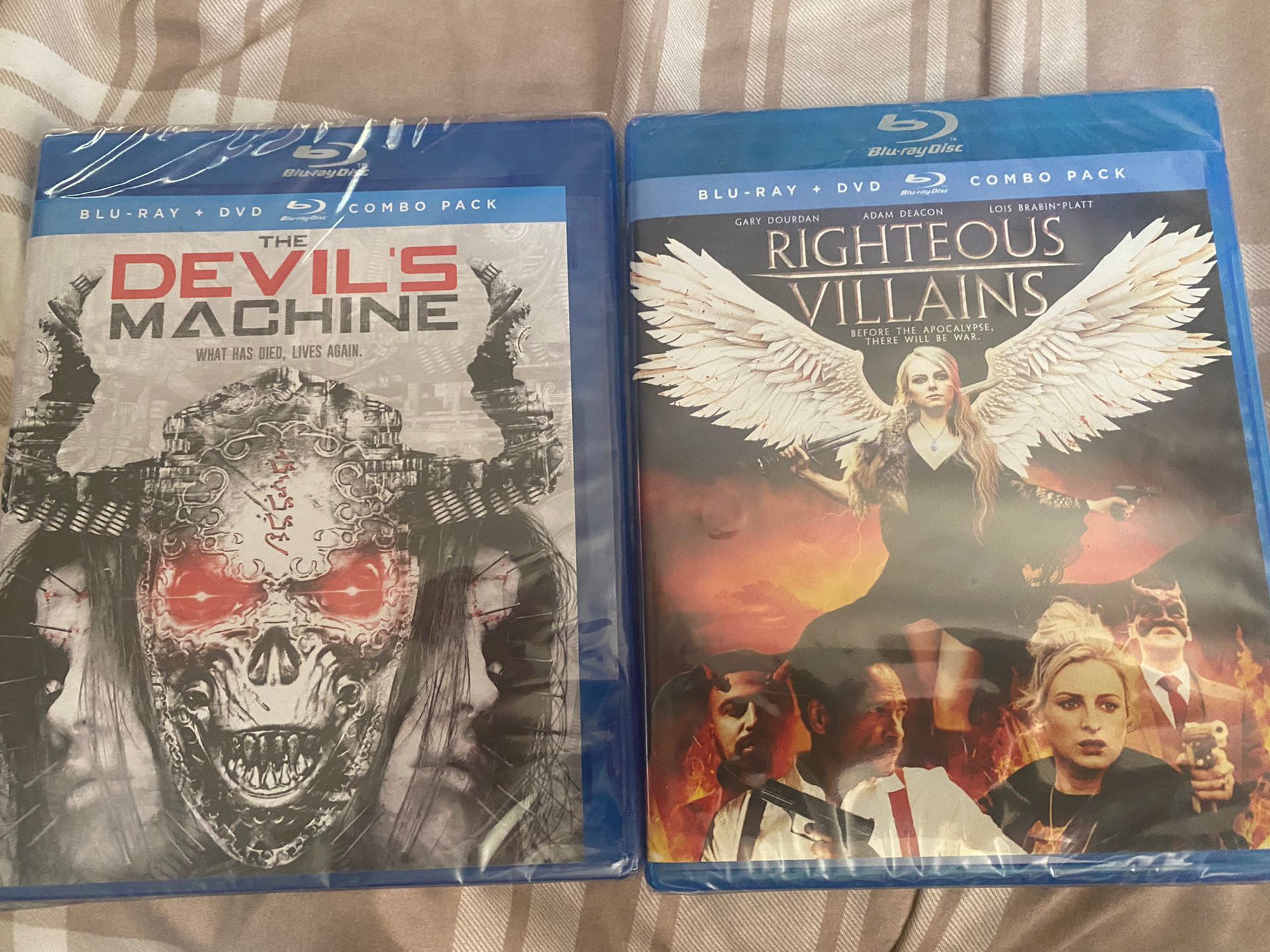 The Devil’s Machine - Righteous Villains Both are Blu-Ray DVD Combo Packs