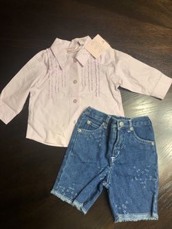 12 month jeans and shirt baby girl clothes