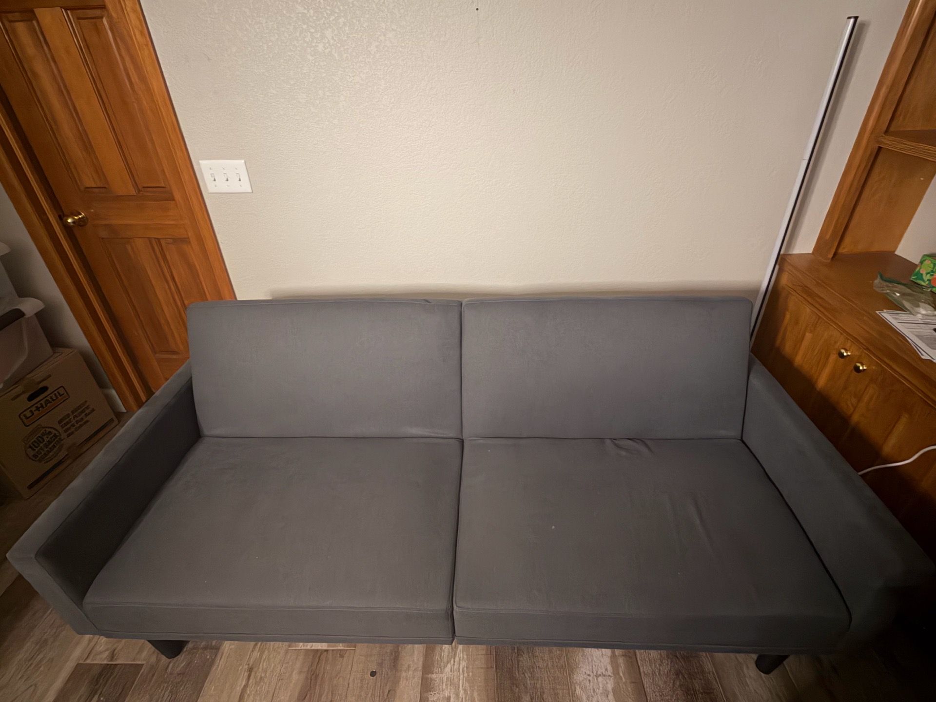 Grey futon