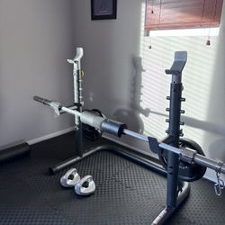 Gold’s Gym weight  bench  set